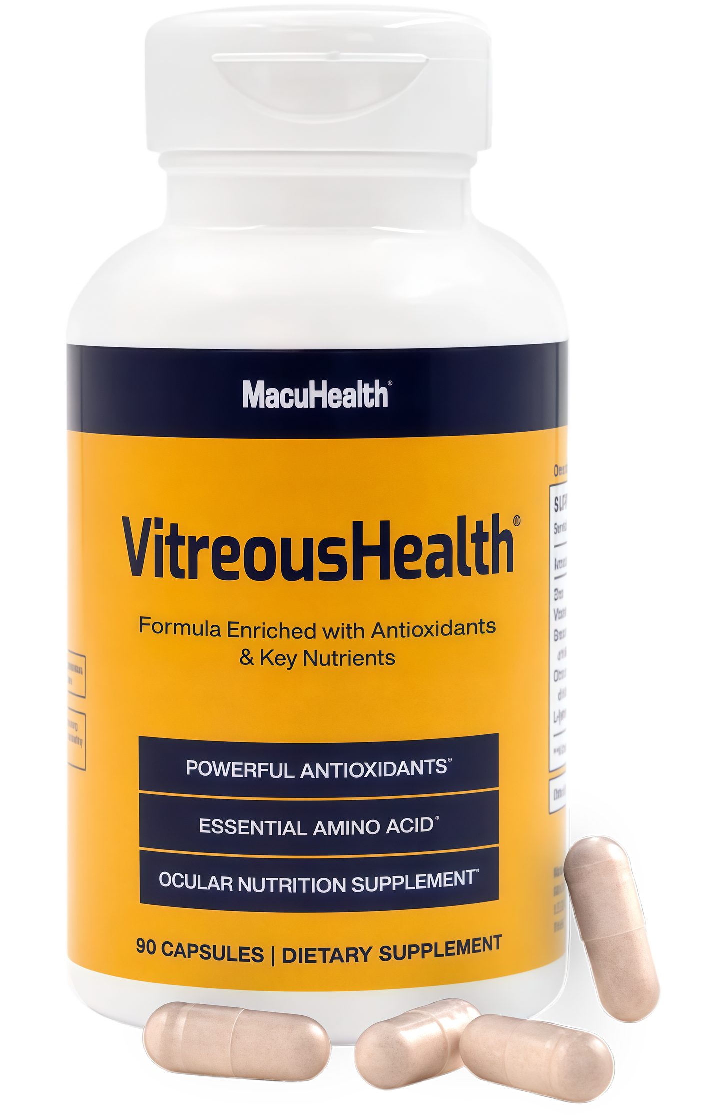 Macuhealth VitreousHealth Evidence-Based Eye Supplement - 90 Capsules