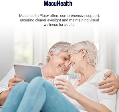 Macuhealth Plus+ Eye Vitamins Supplement for Adults - 90 Day Supply with Lutein, Zeaxanthin, and Meso-Zeaxanthin - Unflavored, Vitamin for Eyes